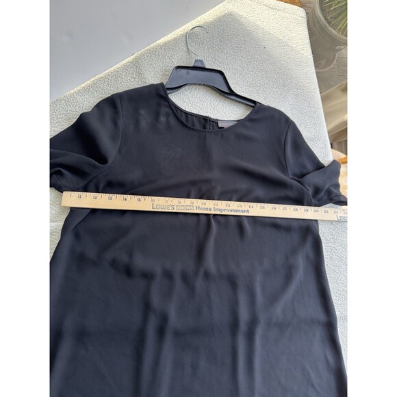 VINCE CAMUTO Women's Black Dressy Tunic Sz M Sheer Top Blouse Career Office - Picture 6 of 8